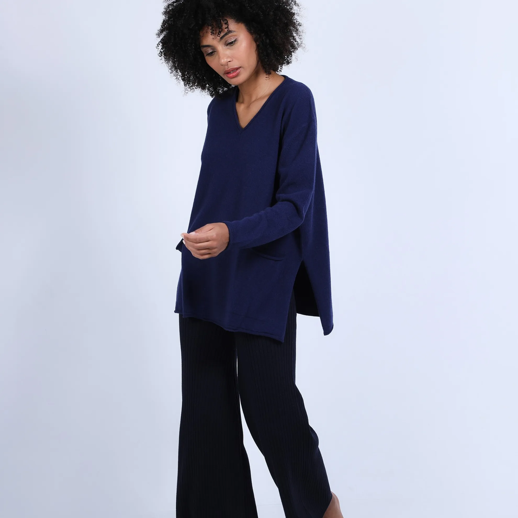 Maison Montagut Pull Ample Col V En Cachemire - Olyvia>Femme Pulls