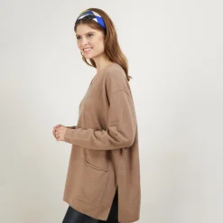 Maison Montagut Pull Ample Col V En Cachemire - Belinda><noscript><img width=