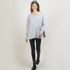 Maison Montagut Pull Ample Col V En Cachemire - Belinda><noscript><img width=