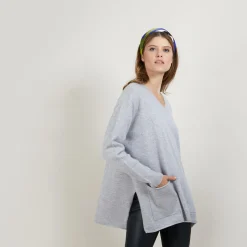 Maison Montagut Pull Ample Col V En Cachemire - Belinda><noscript><img width=