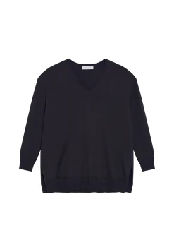 Maison Montagut Pull Ample Col V En Coton Bio - Meve><noscript><img width=