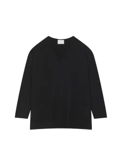 Maison Montagut Pull Ample Col V Poches Merinos - Albertine><noscript><img width=