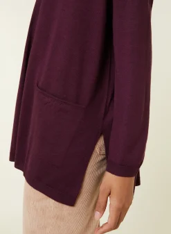 Maison Montagut Pull Ample Col V Poches Merinos - Albertine><noscript><img width=