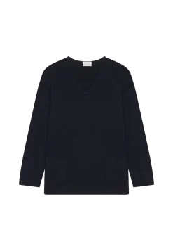 Maison Montagut Pull Ample Col V Poches Merinos - Albertine><noscript><img width=