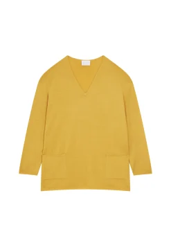 Maison Montagut Pull Ample Col V Poches Merinos - Albertine><noscript><img width=