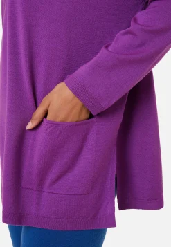 Maison Montagut Pull Ample Col V Poches Merinos - Albertine><noscript><img width=