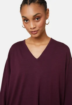 Maison Montagut Pull Ample Col V Poches Merinos - Albertine><noscript><img width=