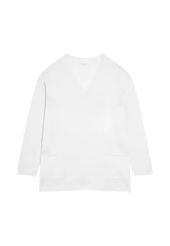 Maison Montagut Pull Ample Col V Poches Merinos - Albertine><noscript><img width=