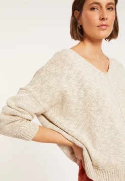 Maison Montagut Pull Ample Coton Et Lin - Thalie><noscript><img width=