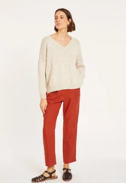 Maison Montagut Pull Ample Coton Et Lin - Thalie><noscript><img width=