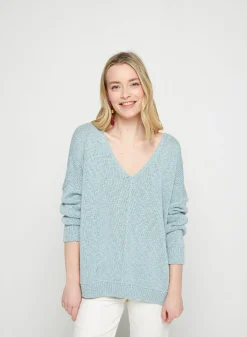 Maison Montagut Pull Ample Coton Et Lin - Thalie>Femme Pulls