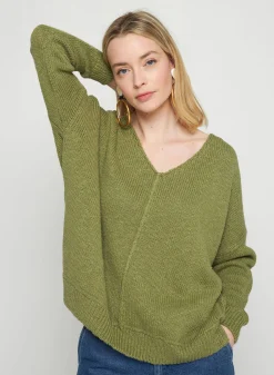 Maison Montagut Pull Ample Coton Et Lin - Thalie><noscript><img width=