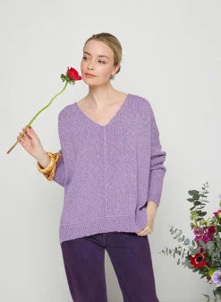 Maison Montagut Pull Ample Coton Et Lin - Thalie><noscript><img width=