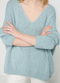 Maison Montagut Pull Ample Coton Et Lin - Thalie><noscript><img width=