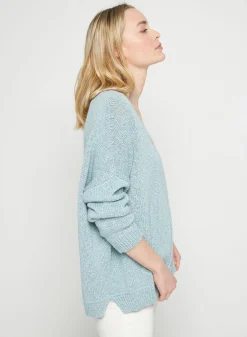 Maison Montagut Pull Ample Coton Et Lin - Thalie><noscript><img width=