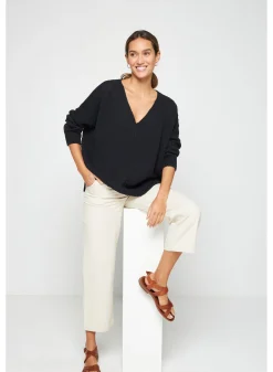 Maison Montagut Pull Ample Coton Et Lin - Thalie><noscript><img width=