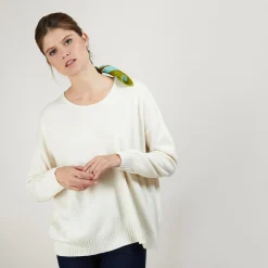 Maison Montagut Pull Ample En Cachemire Boutons Epaule - Brook>Femme Pulls