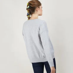 Maison Montagut Pull Ample En Cachemire Boutons Epaule - Brook><noscript><img width=