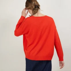 Maison Montagut Pull Ample En Cachemire Boutons Epaule - Brook><noscript><img width=