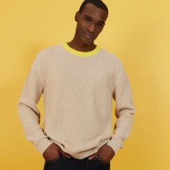 Maison Montagut Pull Bicolore En Gros Coton Bio - Pacome>Homme Pulls