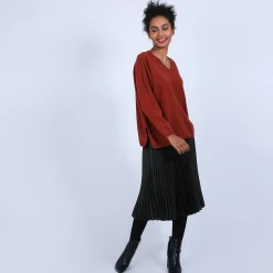 Maison Montagut Pull Cachemire Avec Fentes Cotes - Brenda><noscript><img width=