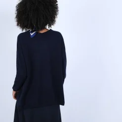 Maison Montagut Pull Cachemire Avec Fentes Cotes - Brenda><noscript><img width=