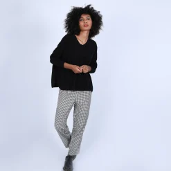 Maison Montagut Pull Cachemire Avec Fentes Cotes - Brenda><noscript><img width=