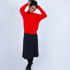 Maison Montagut Pull Cachemire Chauve Souris Col Roule - Bob><noscript><img width=