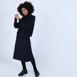 Maison Montagut Pull Cachemire Chauve Souris Col Roule - Bob><noscript><img width=