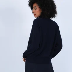 Maison Montagut Pull Cachemire Chauve Souris Col Roule - Bob><noscript><img width=