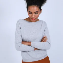 Maison Montagut Pull Col Bateau En Cachemire - Bal><noscript><img width=