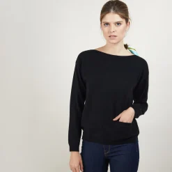 Maison Montagut Pull Col Bateau En Cachemire - Bal><noscript><img width=