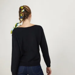 Maison Montagut Pull Col Bateau En Cachemire - Bal><noscript><img width=