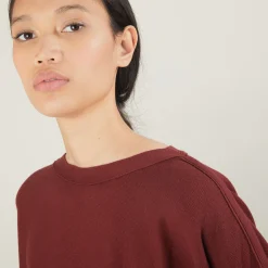 Maison Montagut Pull Col Bateau En Coton Cachemire - Felice><noscript><img width=