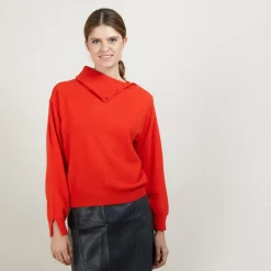 Maison Montagut Pull Col Boutonne En Cachemire - Gretel Bis><noscript><img width=