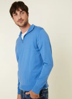 Maison Montagut Pull Col Camionneur Avec Logo En Laine Merinos - Ryan><noscript><img width=