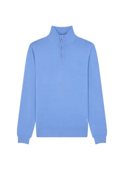 Maison Montagut Pull Col Camionneur Avec Logo En Laine Merinos - Ryan><noscript><img width=