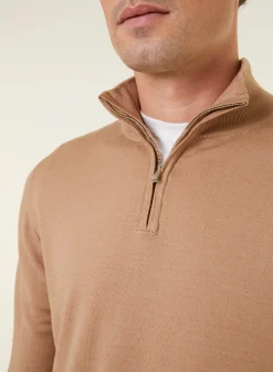 Maison Montagut Pull Col Camionneur Avec Logo En Laine Merinos - Ryan><noscript><img width=