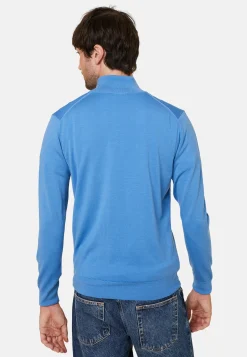 Maison Montagut Pull Col Camionneur Avec Logo En Laine Merinos - Ryan><noscript><img width=