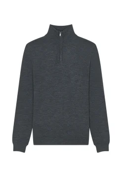 Maison Montagut Pull Col Camionneur Avec Logo En Laine Merinos - Ryan><noscript><img width=