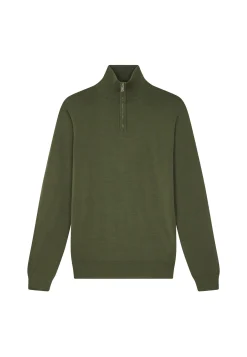 Maison Montagut Pull Col Camionneur Avec Logo En Laine Merinos - Ryan><noscript><img width=