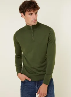 Maison Montagut Pull Col Camionneur Avec Logo En Laine Merinos - Ryan><noscript><img width=