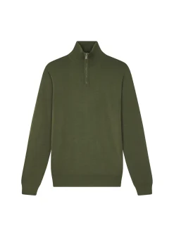 Maison Montagut Pull Col Camionneur Avec Logo En Laine Merinos - Ryan><noscript><img width=