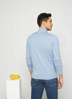 Maison Montagut Pull Col Camionneur Avec Logo En Laine Merinos - Ryan><noscript><img width=