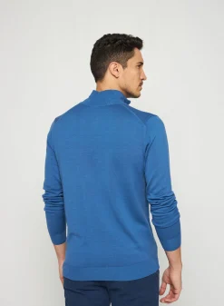 Maison Montagut Pull Col Camionneur Avec Logo En Laine Merinos - Ryan><noscript><img width=