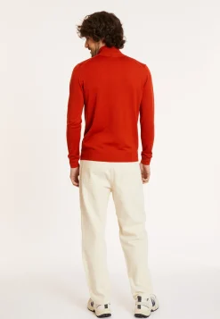 Maison Montagut Pull Col Camionneur Avec Logo En Laine Merinos - Ryan><noscript><img width=