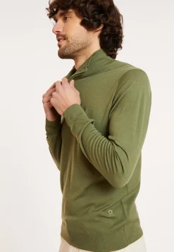 Maison Montagut Pull Col Camionneur Avec Logo En Laine Merinos - Ryan><noscript><img width=