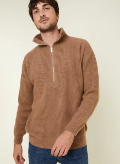 Maison Montagut Pull Col Camionneur En Cachemire Melange - French><noscript><img width=