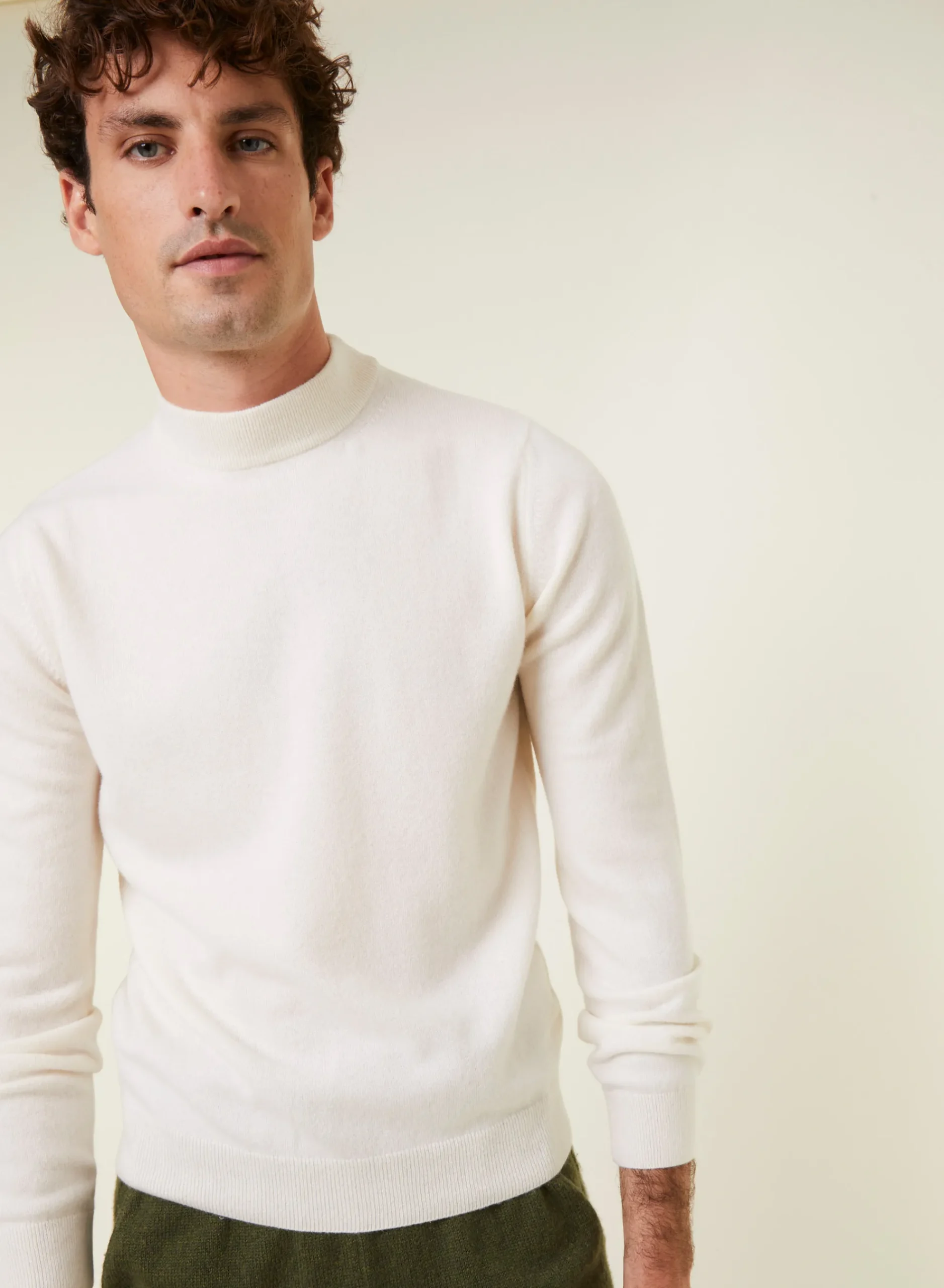 Maison Montagut Pull Col Montant En Cachemire - Esteban>Homme Pulls