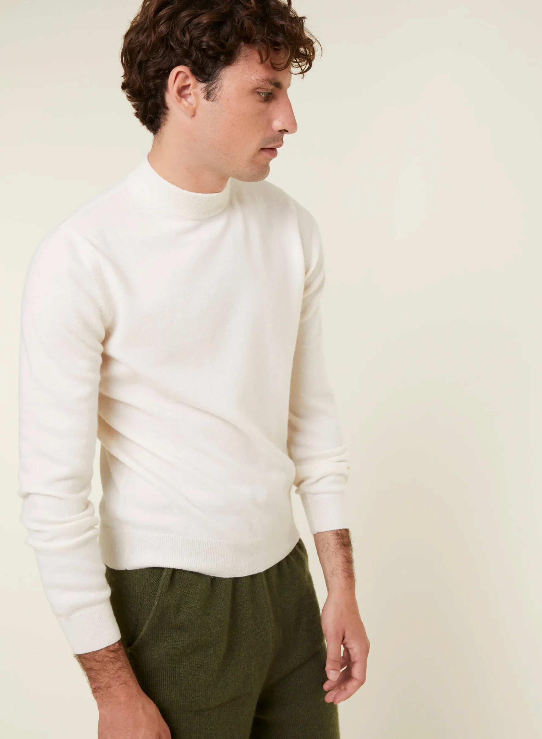 Maison Montagut Pull Col Montant En Cachemire - Esteban>Homme Pulls